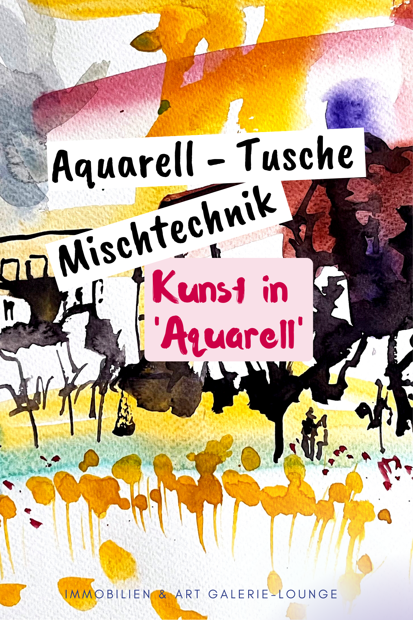 'Aquarell-Tusche Mischtechnik' - Aquarell-Workshop  - Wiener Motive im Aquarell ⋅ Teil 3